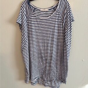 We The Free Navy and White Striped Top